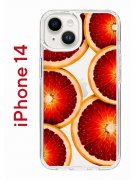 Чехол-накладка iPhone 14 Kruche Print Orange