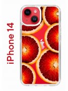 Чехол-накладка iPhone 14 Kruche Print Orange