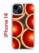 Чехол-накладка iPhone 14 Kruche Print Orange
