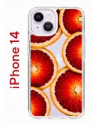 Чехол-накладка iPhone 14 Kruche Print Orange