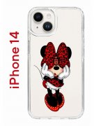 Чехол-накладка Apple iPhone 14  (625957) Kruche PRINT Минни