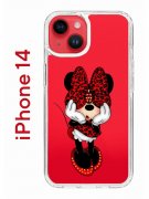 Чехол-накладка Apple iPhone 14  (625957) Kruche PRINT Минни