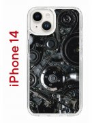Чехол-накладка iPhone 14 Kruche Print Двигатель
