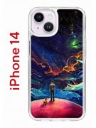 Чехол-накладка iPhone 14 Kruche Print Маленький принц