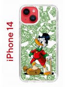 Чехол-накладка Apple iPhone 14  (625957) Kruche PRINT MacMoney