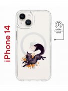 Чехол-накладка  iPhone 14 Kruche Magnet Print Fox