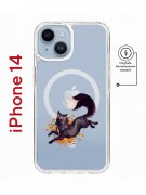 Чехол-накладка  iPhone 14 Kruche Magnet Print Fox