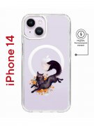 Чехол-накладка  iPhone 14 Kruche Magnet Print Fox