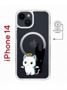 Чехол-накладка iPhone 14 Kruche Magnet Print Angel Demon