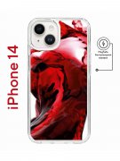 Чехол-накладка iPhone 14 Kruche Magnet Print Вино