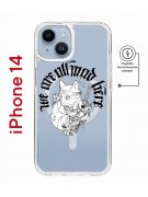 Чехол-накладка Apple iPhone 14  (625959) Kruche PRINT J-Cat