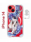 Чехол-накладка iPhone 14 Kruche Magnet Print Грация