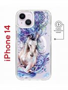 Чехол-накладка iPhone 14 Kruche Magnet Print Грация