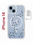 Чехол-накладка iPhone 14 Kruche Magnet Print Муравьи