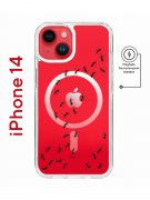 Чехол-накладка iPhone 14 Kruche Magnet Print Муравьи