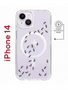 Чехол-накладка iPhone 14 Kruche Magnet Print Муравьи