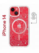 Чехол-накладка Apple iPhone 14  (625959) Kruche PRINT Skull White