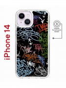 Чехол-накладка Apple iPhone 14  (625959) Kruche PRINT Граффити