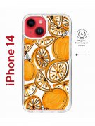 Чехол-накладка Apple iPhone 14  (625959) Kruche PRINT Апельсины