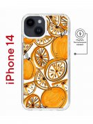 Чехол-накладка Apple iPhone 14  (625959) Kruche PRINT Апельсины