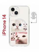 Чехол-накладка Apple iPhone 14  (625959) Kruche PRINT Коты