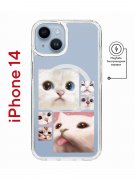 Чехол-накладка Apple iPhone 14  (625959) Kruche PRINT Коты