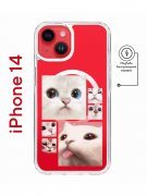 Чехол-накладка Apple iPhone 14  (625959) Kruche PRINT Коты