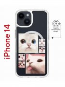 Чехол-накладка Apple iPhone 14  (625959) Kruche PRINT Коты