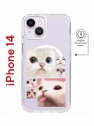 Чехол-накладка Apple iPhone 14  (625959) Kruche PRINT Коты