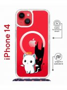 Чехол-накладка iPhone 14  Kruche Magrope Print Angel Demon