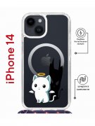 Чехол-накладка iPhone 14  Kruche Magrope Print Angel Demon