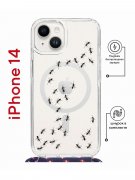 Чехол-накладка Apple iPhone 14  (625960) Kruche PRINT Муравьи