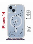 Чехол-накладка Apple iPhone 14  (625960) Kruche PRINT Муравьи