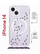 Чехол-накладка Apple iPhone 14  (625960) Kruche PRINT Муравьи