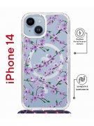 Чехол-накладка iPhone 14 Kruche Magrope Print Сакура