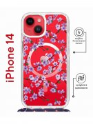 Чехол-накладка iPhone 14 Kruche Magrope Print Сакура