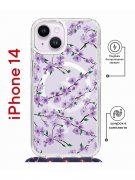 Чехол-накладка iPhone 14 Kruche Magrope Print Сакура