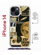 Чехол-накладка iPhone 14 Kruche Magrope Print Стикеры Космос