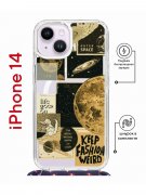 Чехол-накладка iPhone 14 Kruche Magrope Print Стикеры Космос