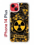 Чехол-накладка Apple iPhone 14 Plus (625954) Kruche PRINT Danger