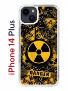 Чехол-накладка Apple iPhone 14 Plus (625954) Kruche PRINT Danger