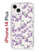 Чехол-накладка iPhone 14 Plus Kruche Print Сакура