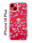 Чехол-накладка iPhone 14 Plus Kruche Print Сакура