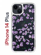 Чехол-накладка iPhone 14 Plus Kruche Print Сакура