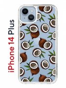Чехол-накладка iPhone 14 Plus Kruche Print Кокосы