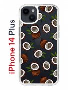 Чехол-накладка iPhone 14 Plus Kruche Print Кокосы