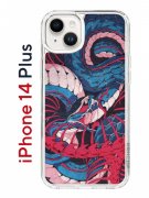 Чехол-накладка Apple iPhone 14 Plus (625954) Kruche PRINT Японская змея