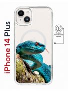 Чехол-накладка Apple iPhone 14 Plus (625965) Kruche PRINT Змея