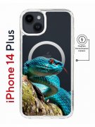 Чехол-накладка Apple iPhone 14 Plus (625965) Kruche PRINT Змея