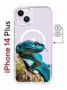 Чехол-накладка Apple iPhone 14 Plus (625965) Kruche PRINT Змея